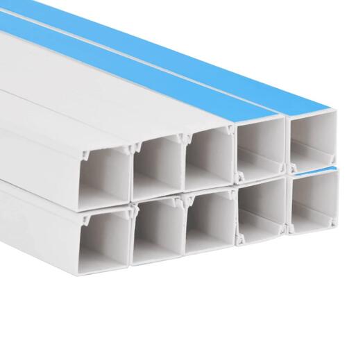 Selvklæbende kabelkanal 40x25 mm 10 mm PVC