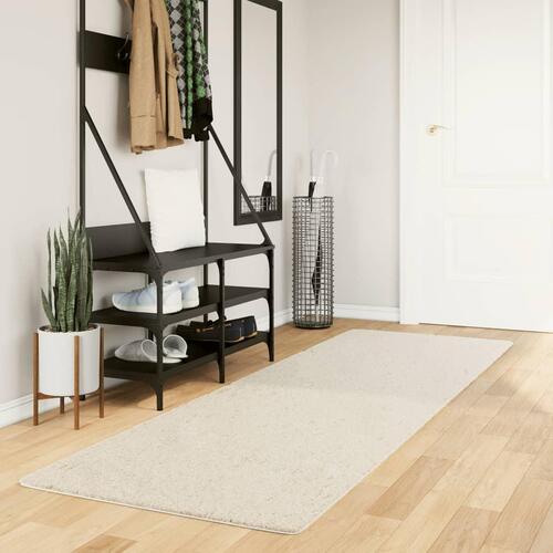Gulvtæppe OVIEDO 80x250 cm kort luv beige