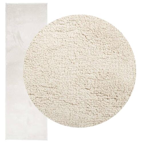 Gulvtæppe OVIEDO 80x250 cm kort luv beige