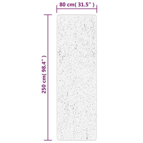 Gulvtæppe OVIEDO 80x250 cm kort luv beige