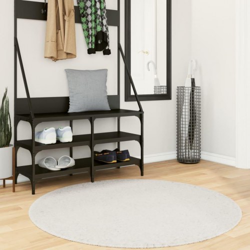 Rundt gulvtæppe OVIEDO Ø 120 cm - creme