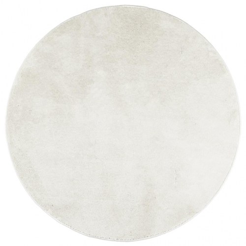 Rundt gulvtæppe OVIEDO Ø 120 cm - creme