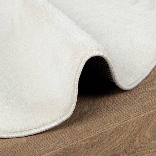 Rundt gulvtæppe OVIEDO Ø 120 cm - creme