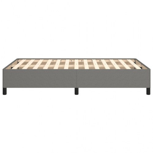 Sengeramme i stof 120×190 cm - mørkegrå enkeltseng