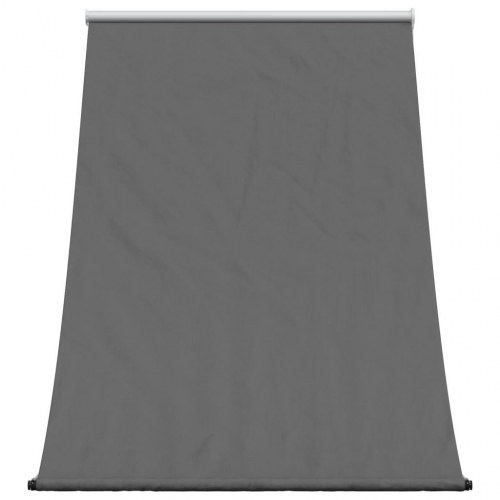 Markise 150x150 cm sammenrullelig stof og stål antracitgrå