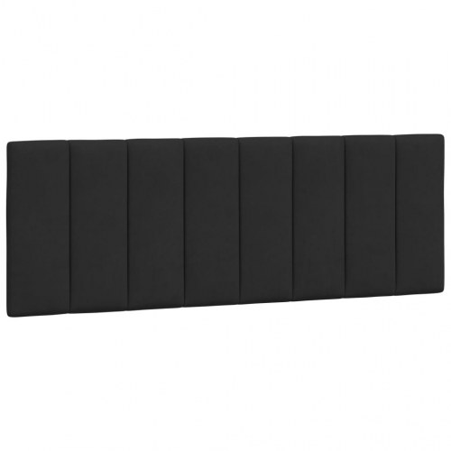 Sengeramme med LED Hanko 140 x 190 cm - sort
