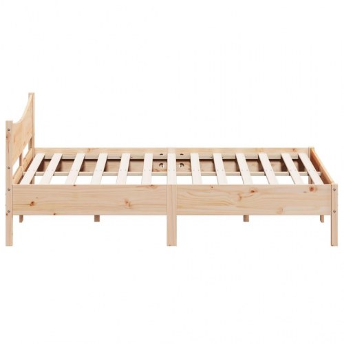 Sengeramme uden madras 200 x 200 cm i massivt fyrretræ