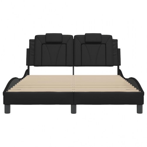 Sengeramme uden madras Viana 120 x 200 cm - sort kunstlæder