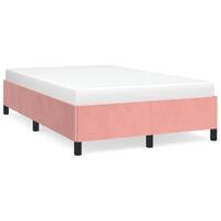 Sengeramme 120x190 cm velour lyserød
