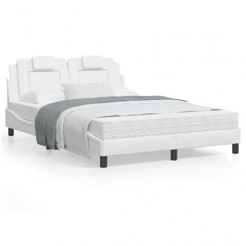 Sengeramme Viana med LED uden madras 120 x 200 cm - hvid