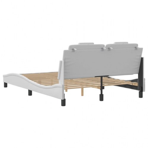 Sengeramme Viana med LED uden madras 120 x 200 cm - hvid