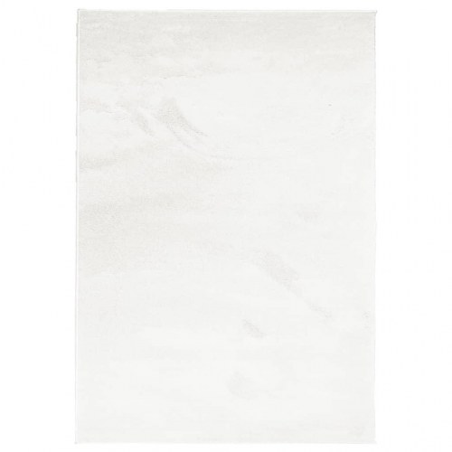 Gulvtæppe OVIEDO 120×170 cm - kort luv, cremefarvet