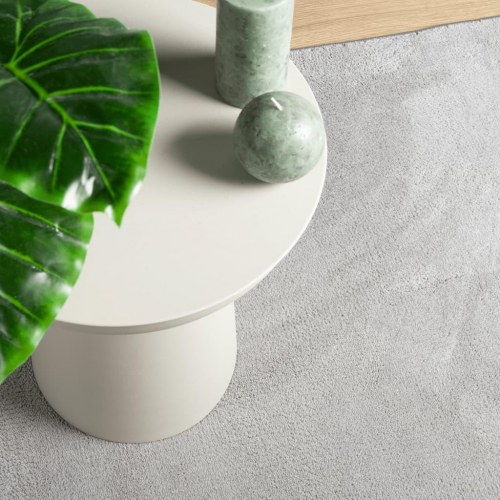 Gulvtæppe OVIEDO 120x120 cm kort luv grå