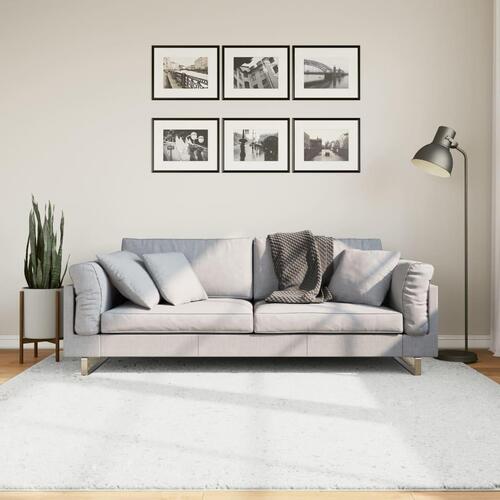 Gulvtæppe OVIEDO 200x200 cm kort luv grå