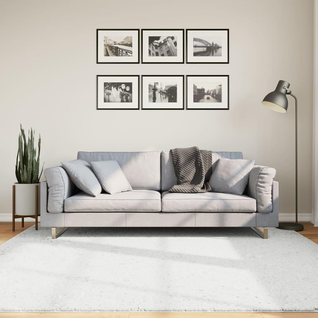 Gulvtæppe OVIEDO 200x200 cm kort luv grå