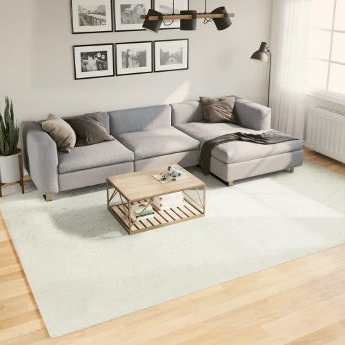 Gulvtæppe OVIEDO - 240 × 340 cm, kort luv, cremefarvet