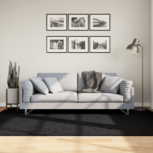 Gulvtæppe OVIEDO 160 x 230 cm - sort