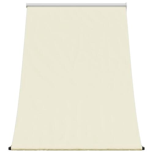 Markise 100x150 cm sammenrullelig stof og stål cremefarvet