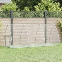 Kaninbur 300x105x120 cm galvaniseret stål sølvfarvet