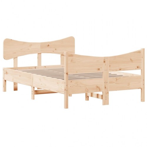Sengeramme i massivt fyrretræ 120×200 cm - uden madras