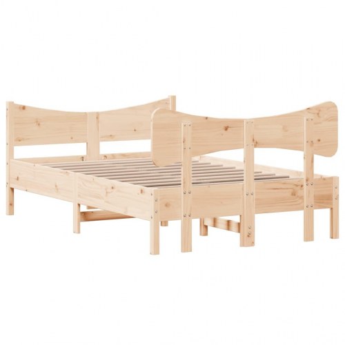 Sengeramme i massivt fyrretræ 120×200 cm - uden madras