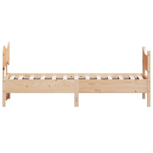 Sengeramme i massivt fyrretræ 90 x 200 cm - uden madras