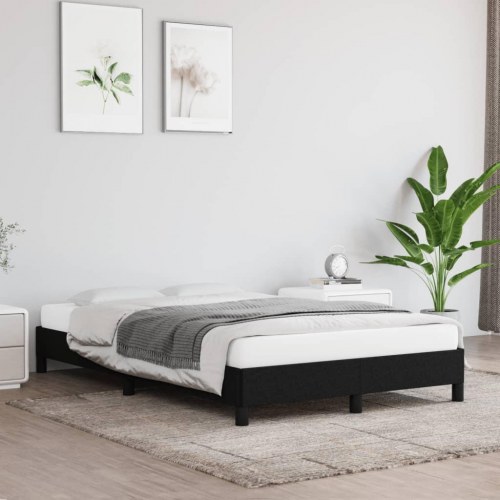 Sengeramme uden madras 120x190 cm - stof, sort