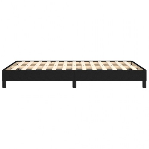 Sengeramme uden madras 120x190 cm - stof, sort
