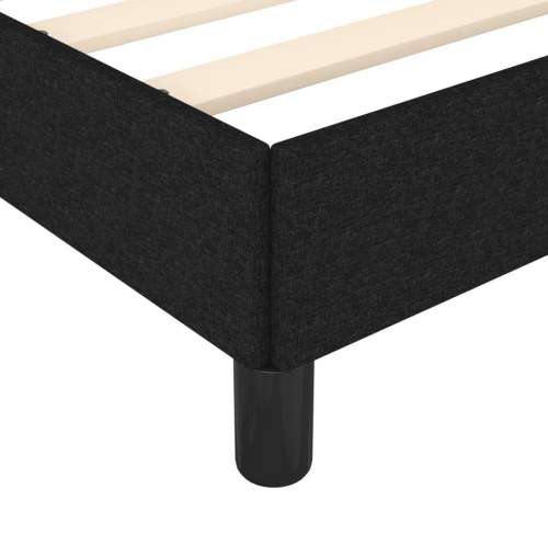 Sengeramme uden madras 120x190 cm - stof, sort