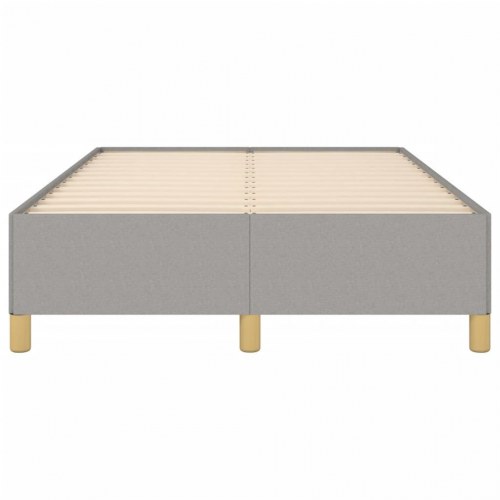 Sengeramme uden madras 120x190 cm stof enkeltseng lysegrå