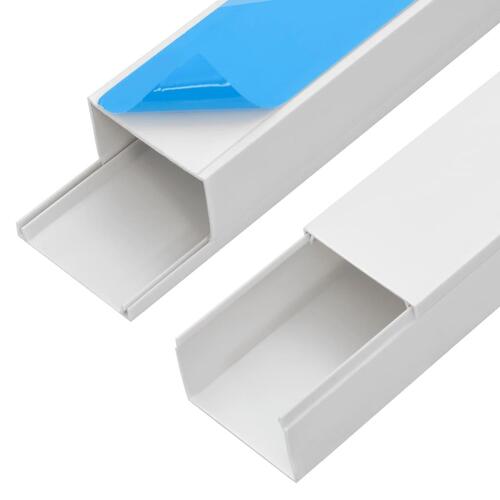Selvklæbende kabelkanal 60x40 mm 30 mm PVC