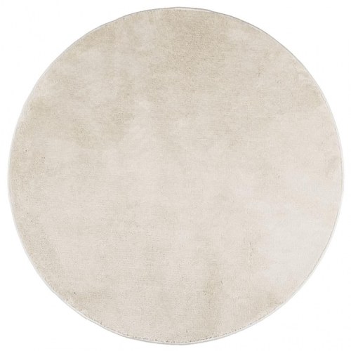 Gulvtæppe OVIEDO Ø 80 cm kort luv beige