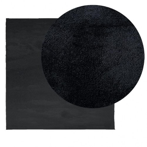 Gulvtæppe OVIEDO 120 x 120 cm - sort