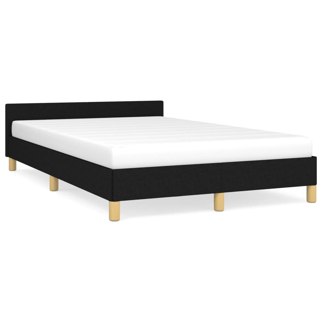 Sengeramme Uden Madras Stof - Sort / 120 x 190 cm