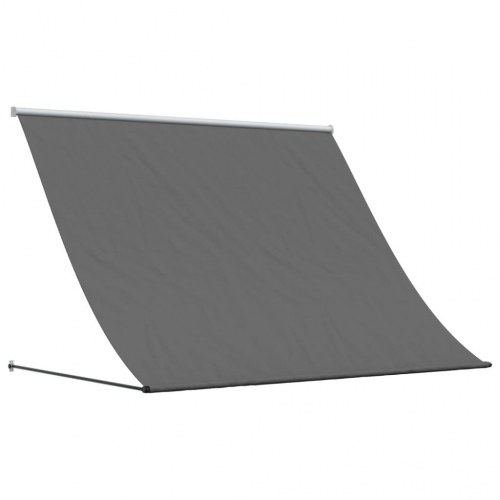 Sammenrullelig markise 200 × 150 cm - stof og stål, antracitgrå