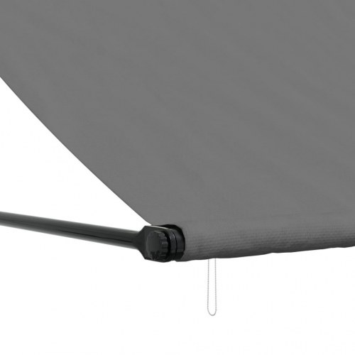 Sammenrullelig markise 200 × 150 cm - stof og stål, antracitgrå