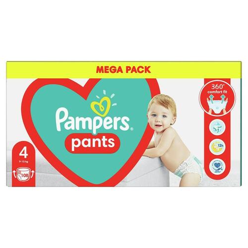 Engangsbleer Pampers Pants 4 (108 enheder)