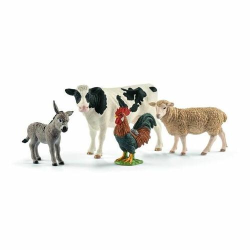 Schleich Farm World - Sæt bondegårdsdyr 42385 (PVC/Plastik)