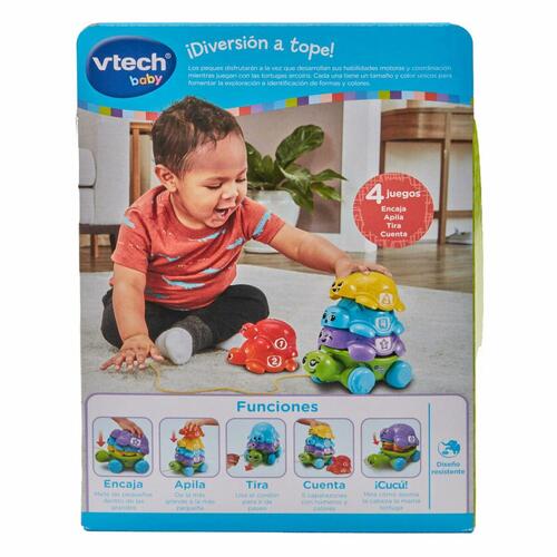 Baby legetøj Vtech 17,5 x 11,5 x 24 cm Skildpadde Regnbue