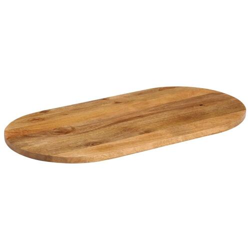 Bordplade 100x40x2,5 cm oval massivt mangotræ