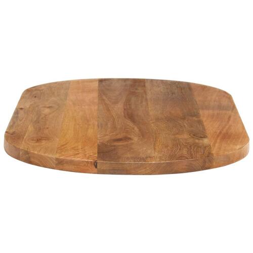 Bordplade 100x40x2,5 cm oval massivt mangotræ