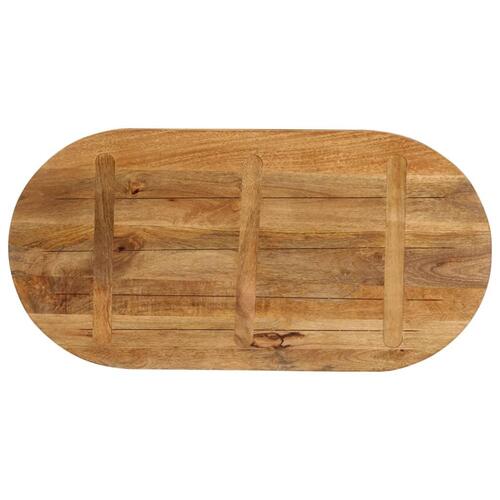 Bordplade 100x40x2,5 cm oval massivt mangotræ