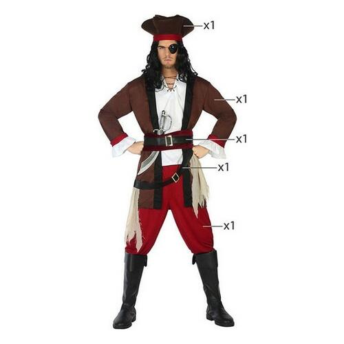 Kostume til voksne Th3 Party Pirat mand XL