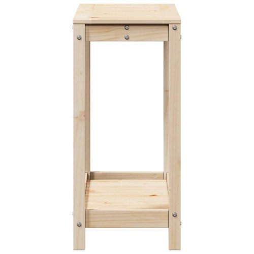 Plantebord med hylde 82,5x35x75 cm massivt fyrretræ