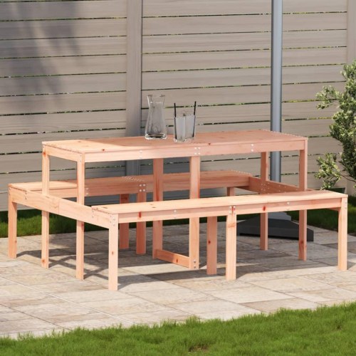 Picnicbord med bænke 160 x 134 x 75 cm - massivt douglasgran