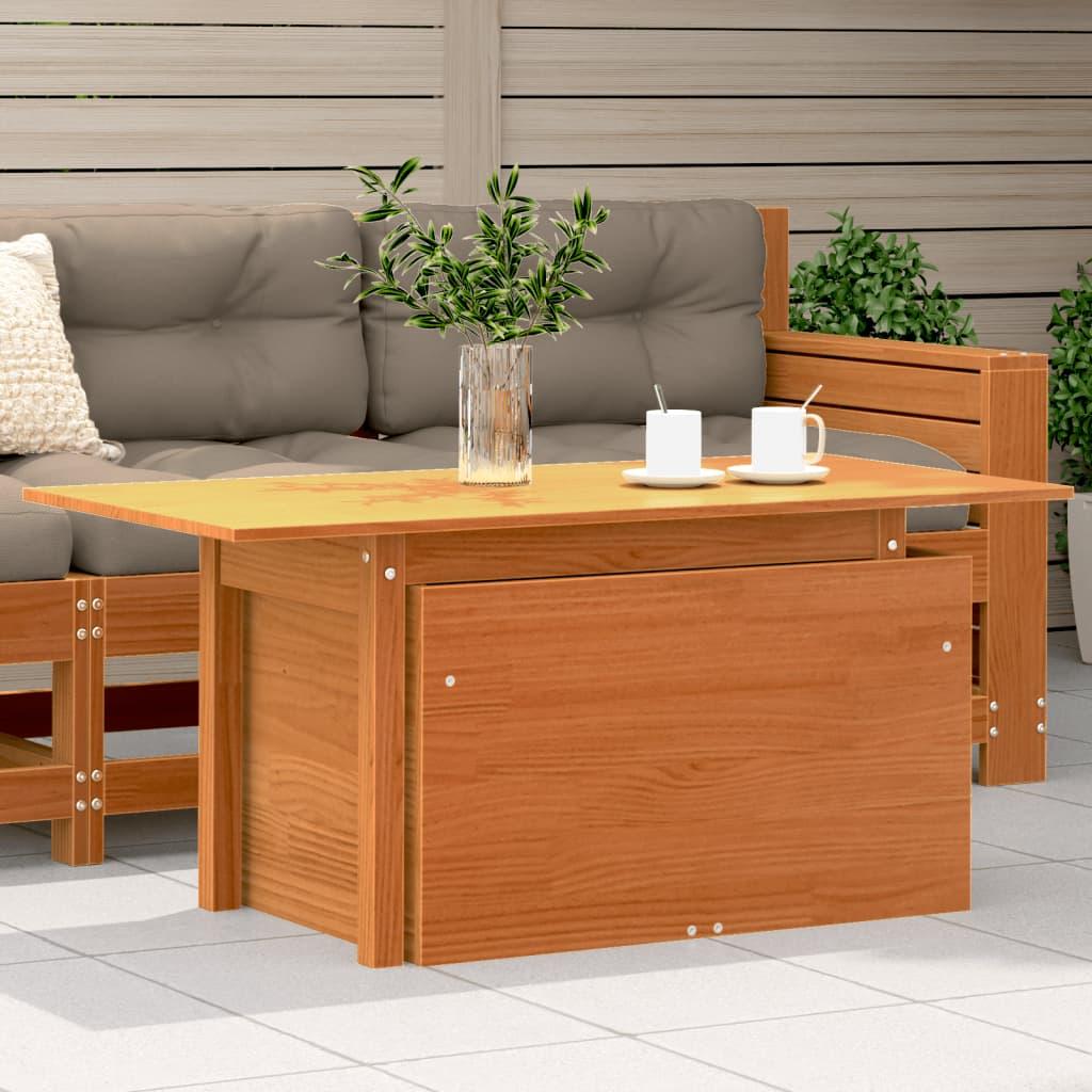 Havebord 100x50x75 Massivt Fyrretræ Gyldenbrun