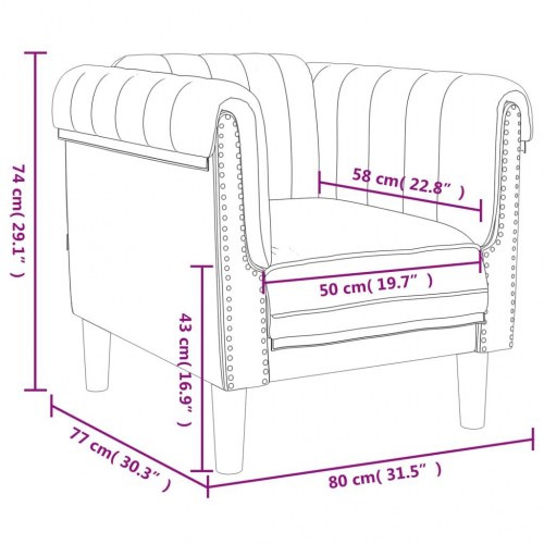 Sofastol velour vinrød