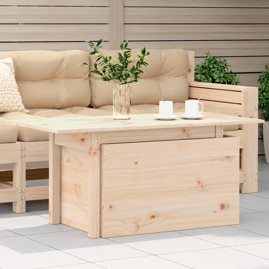 Havebord 100x50x75 cm massivt fyrretræ