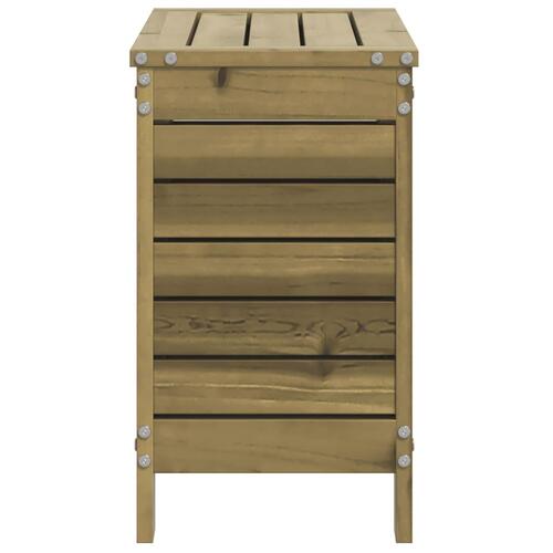 Haveskammel 62x31,5x52 cm imprægneret fyrretræ