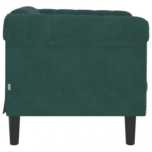 Sofastol velour mørkegrøn